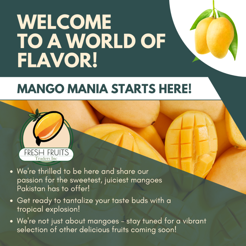 Bringing the World of Pakistani Mangoes to Your Doorstep Expertise in Pakistani Mangoes: Fresh Fruits Traders Delivers Flavor From Farm to You: Fresh Fruits Traders Ensures Superior Pakistani Mangoes